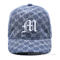 Aangepaste luxe Jacquard honkbalpet